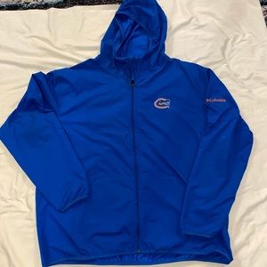 Mens Columbia Florida Gators Rain Jacket Zip Up